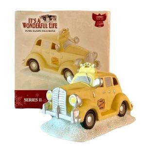 IT'S A WONDERFUL LIFE, ERNIE'S TAXI CAB, PORCELAIN FIGURINE